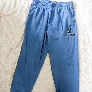 playboy blue sweatpants